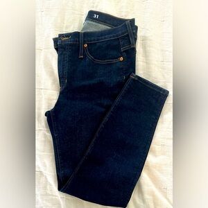 JCrew Toothpick Jeans in Dark Wash